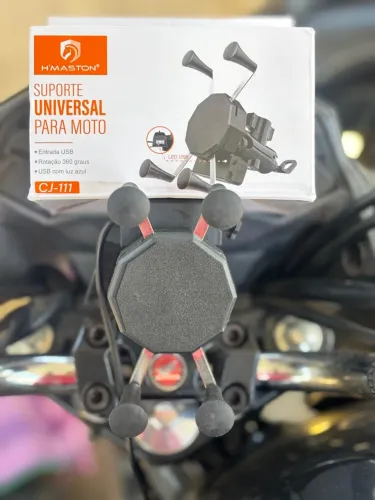 Suporte Universal Celular Para Moto Com Carregador USB H-Maston Original