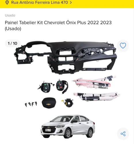 KIT AIRBAG CHEVROLET ONIX PLUS 2022 2023 ORIGINAL COM NF