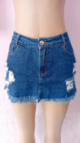 Saia Jeans feminina