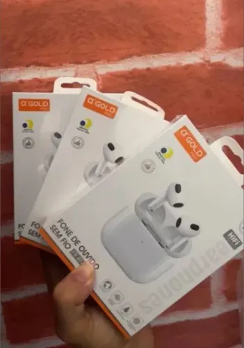 Fone de Ouvido Bluetooth Sem Fio - O Gold Pro