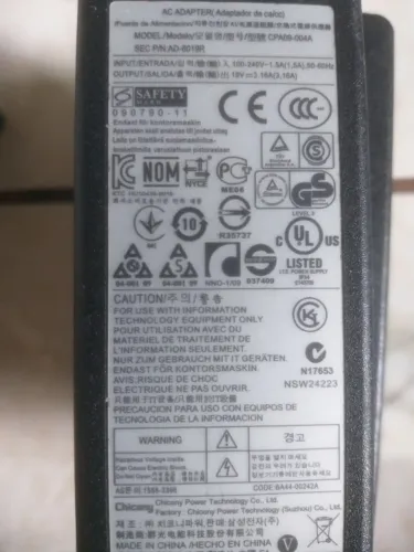 Fonte 19v 3a Para Notebooks Acer Toshiba Samsung Asus (Entrega Grátis-Produto OEM)