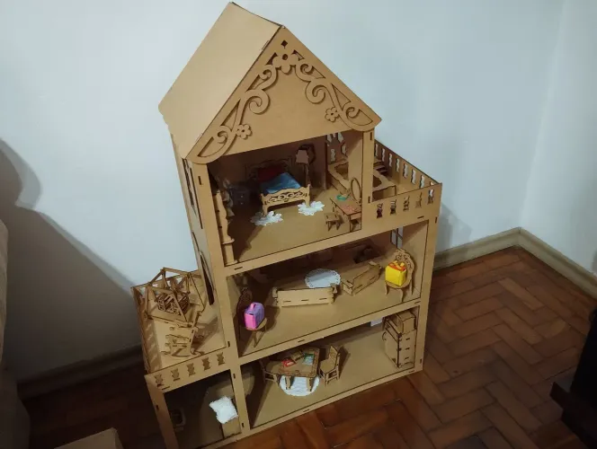 Casinha de madeira MDF infantil