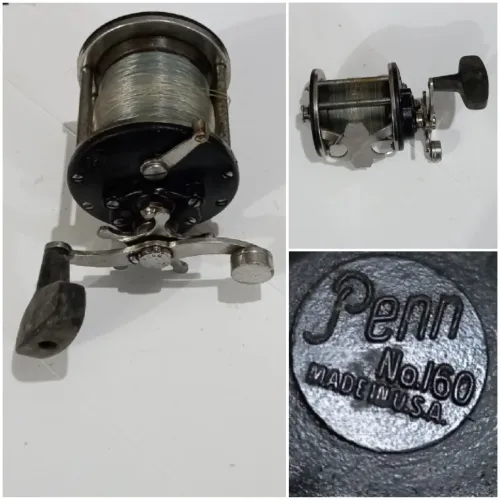 CARRETILHA DE PESCA USADA EM BOM ESTADO MARCA PENN N ° 160 - MADE IN USA - ( RARIDADE )