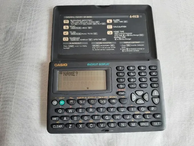 casio digital diary sf-3600 64 kb