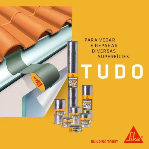 Manta Fita Impermeável Autoadesiva Asfáltica MultiSeal S - Sika - Rolo - Parcelado em 10x