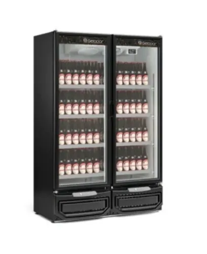 NZ. Cervejeira 2 portas de vidro 950L Gelopar 