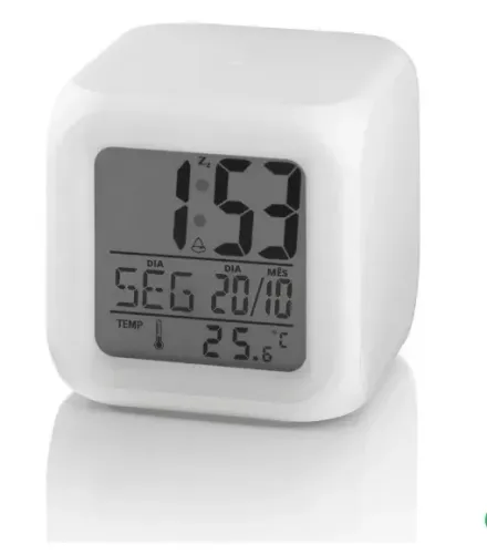 Relogio Para Quarto De Bebe Com Sensor De Temperatura E Luz