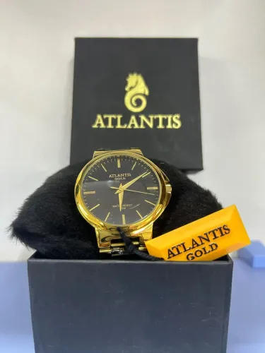 Relógio Atlantis Gold - Preto