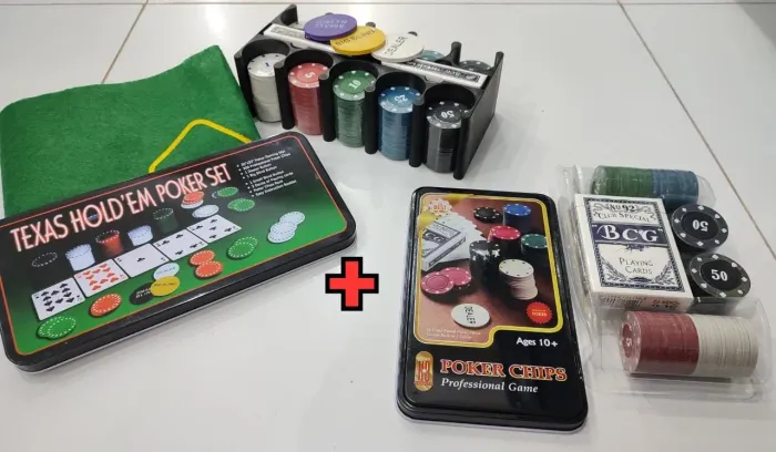Kit Poker Completo - Jogo de Cartas e Fichas
