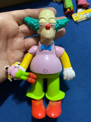Boneco Krusty com mini boneco Krusty, simpsons