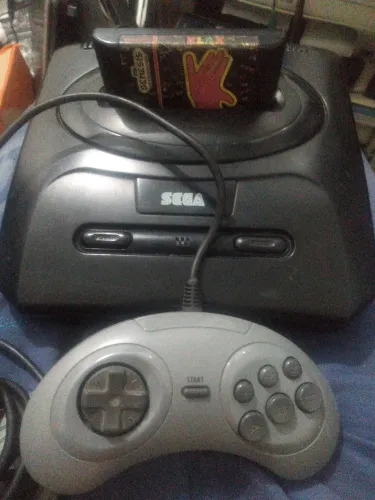 Mega drive 3 + cartucho e controle