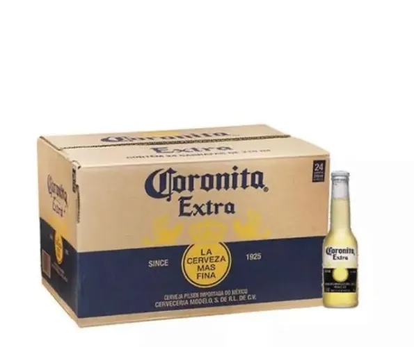Coronita long neck com 24 unidades