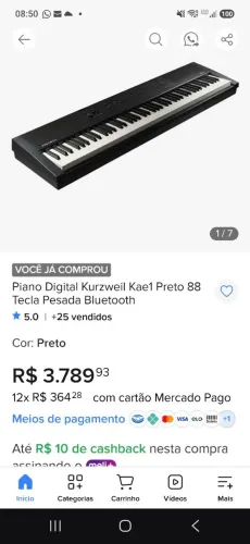 Piano ? Digital kurtzweil ? Kae1 88 teclas!!!