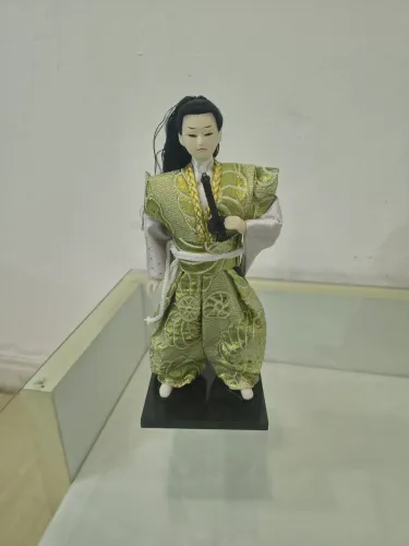 Boneco, samurai, gueixa, sombrinha japonesa decoração