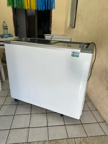 Freezer fricon tampa de vidro novo 311