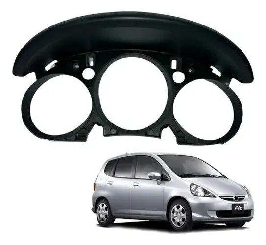 Moldura Painel Instrumentos Honda Fit 2004 2008 Original Preto