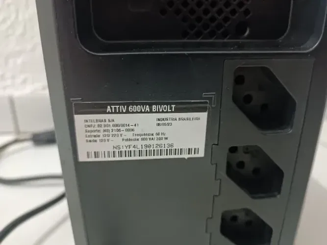 Nobreak Intelbras Attiv 600va-bi Cor Preto