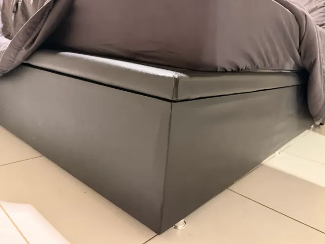 CAMA BAÚ DE CASAL PRETA