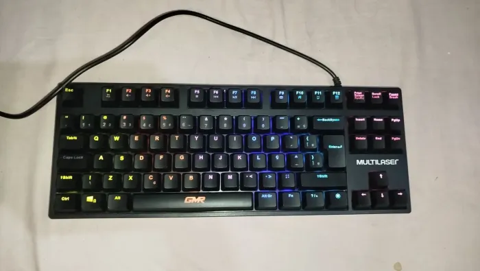 Vendo teclado mecânico com Switch Blue