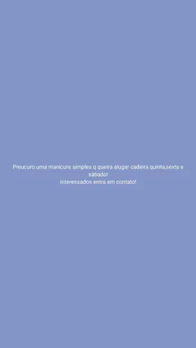 Vaga para manicure s