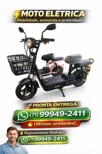 Moto-clicleta elétrica o futuro chegou potência
