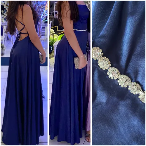 Vestido de festa em cetim