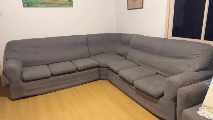 Sofá modular em L - 3 peças