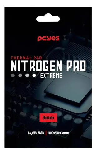 Thermal Pad Pcyes Nitrogen Pad Extreme 100x50x0,5mm 14,8w/mk Loja COimbra Computadores