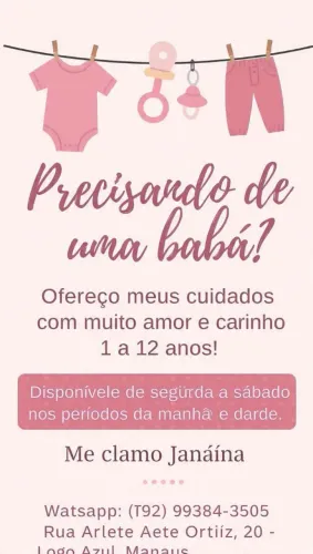 Babá disponível 