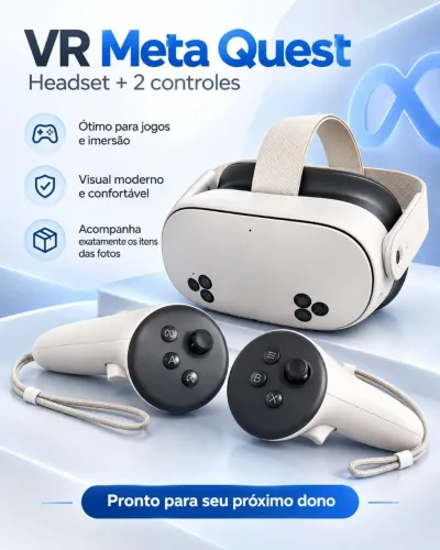 Meta Quest 3S 128 GB + 2 Controles | Caixa Original