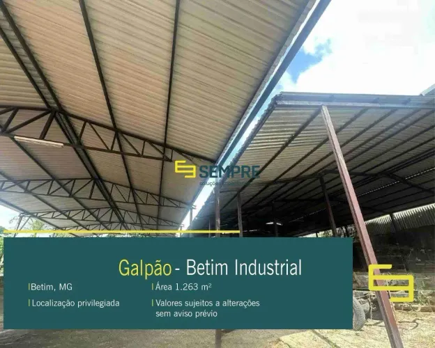 Galpão Comercial para alugar em Betim Industrial - MG