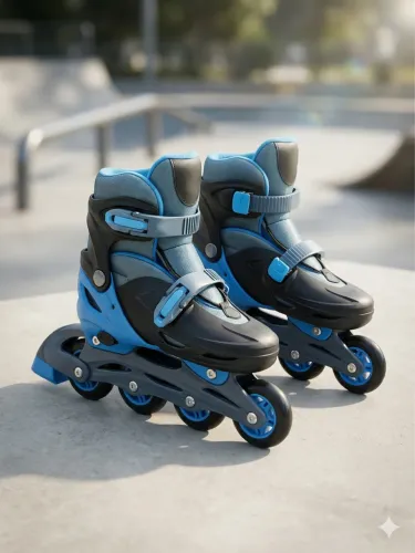 Patins Roller Roler azul conservado número 28 ao 33 