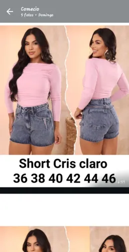Roupas femininas jeans várias saias e Bermudas nova nova bom material tiver interesse só