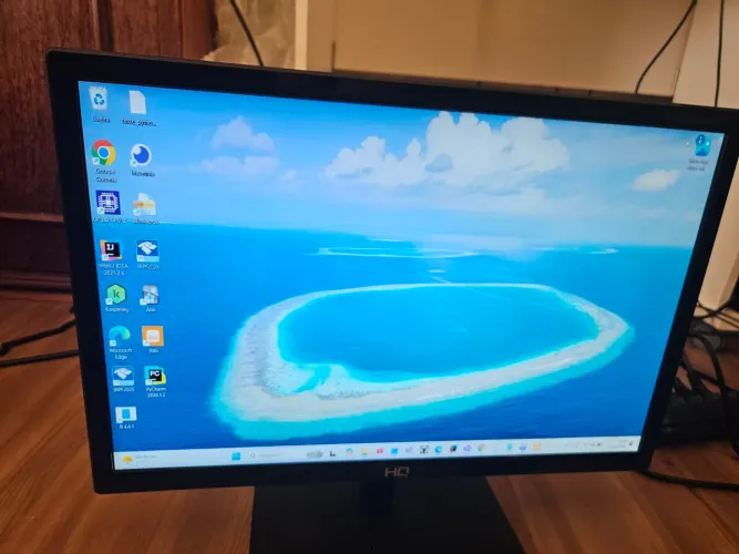 Monitor Hq 19.5hq-led Widescreen Hdmi Vesa Cor Preto