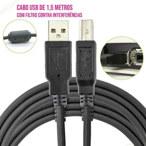 Cabo impressora 1.5 Metros usb 2.0