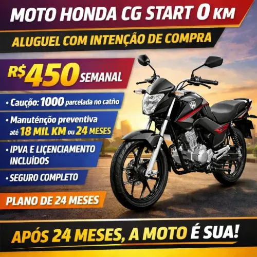 ALUGUEL DE MOTO COM INTENÇÃO DE COMPRA