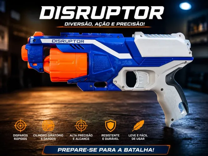 Nerf Elite Disruptor usada em excelente estado 