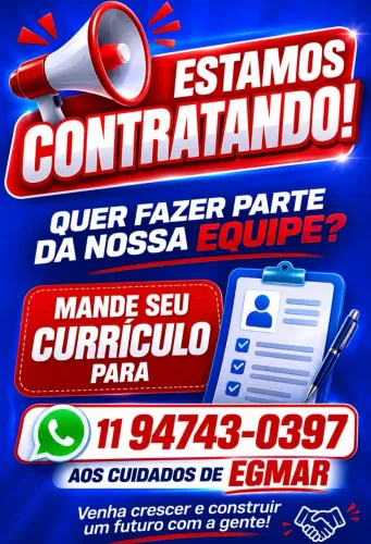 Vaga para atendente (loja de conveniência) mooca