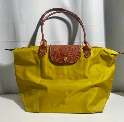 Bolsa Longchamp Amarela/Mostarda (M)
