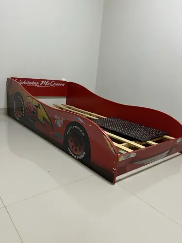 Cama solteiro - + Colchão- carros Relâmpago MCqueen