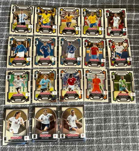 Cards Panini Prizm Monopoly - Copa do Mundo 2026