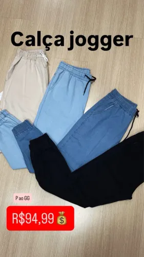 Calça jogger sarja 