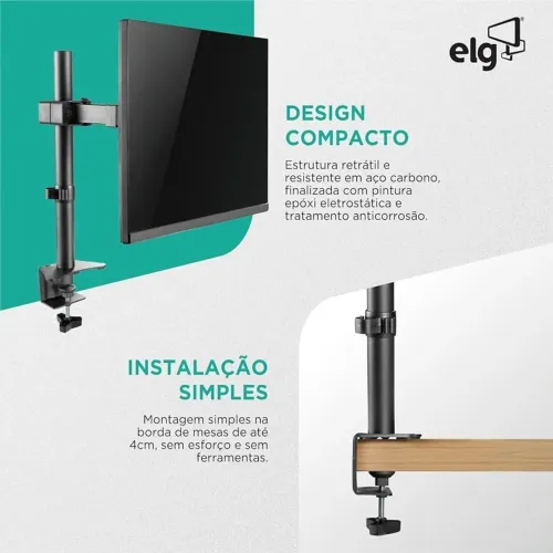 Suporte articulado para monitor de ate 36 polegadas
