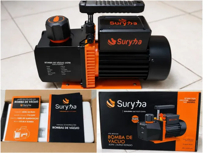 Bomba Vácuo Surya 5CFM, nunca usada.