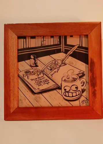 Quadro Ilustração Original - @apolcath