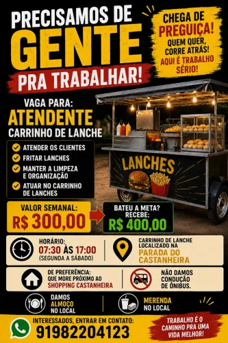 Carrinho de lanche 