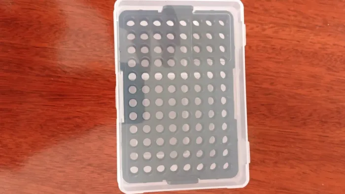 suporte para eppendorf espaço para 96 microtubos/ponteiras