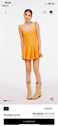 Vestido NV amarelo