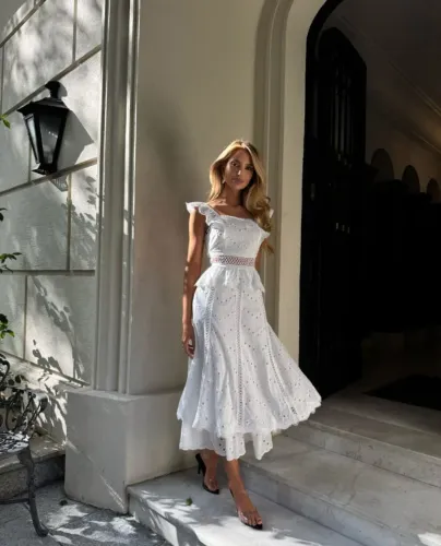 Vestido em laise