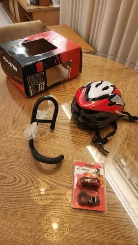 Novos - Kit Bike Capacete Martin + Farol + Suporte Parede | MTB Speed